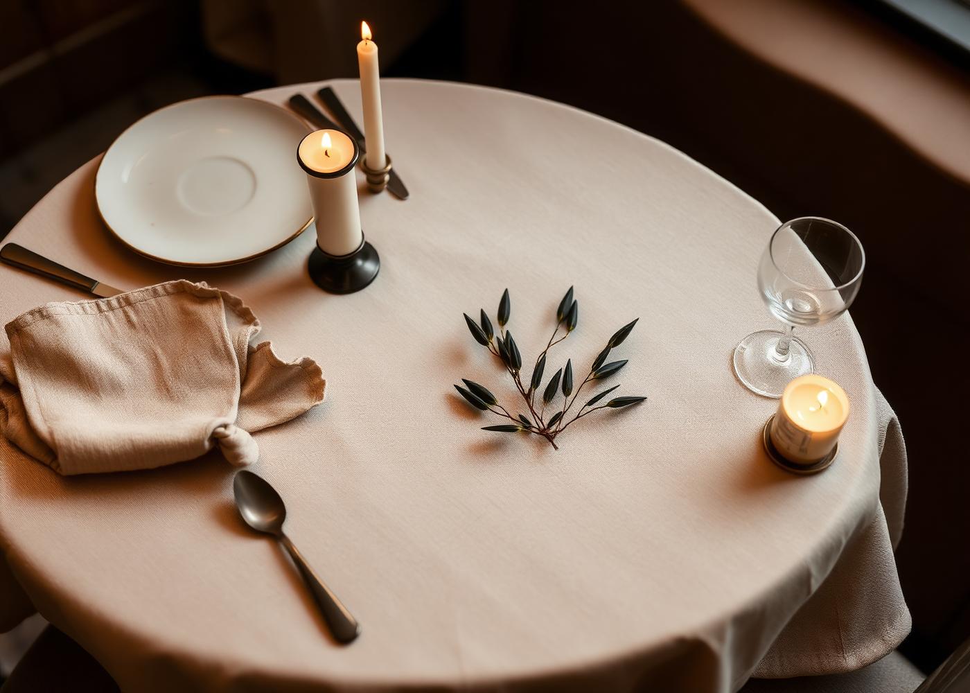 Elegante tafelopstelling